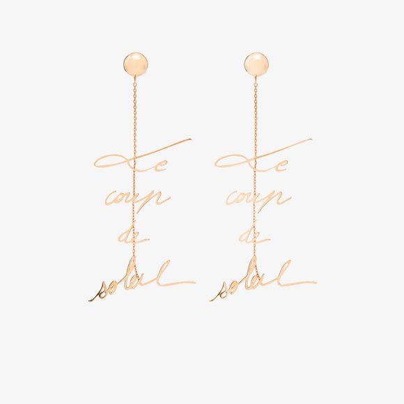 rare! Jacquemus Gold 'Le Coup De Soleil' Earrings - Picture 1 of 10
